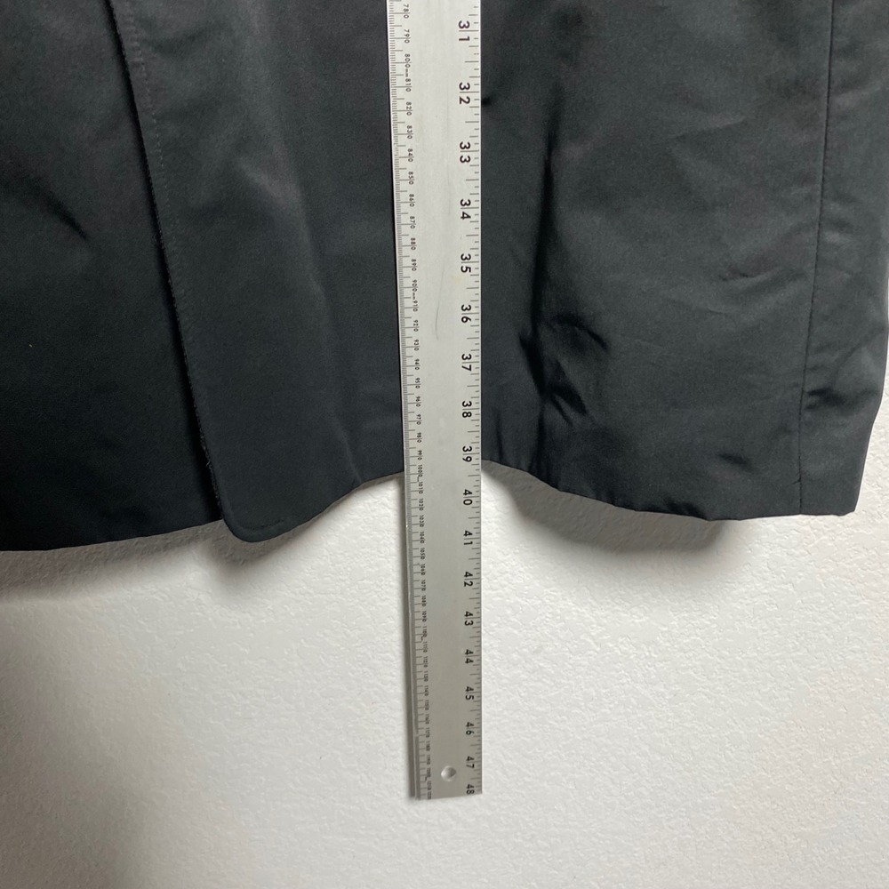NWOT American Airlines Mens XL Black Quilted Lined Overcoat Long Trench Coat - Picture 6 of 14